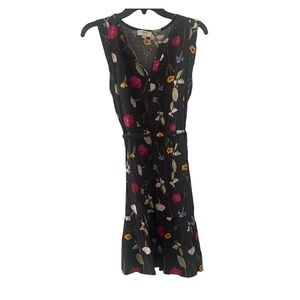 Floral Black Dress